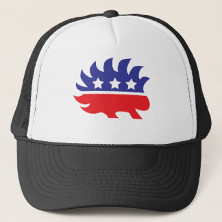 libertarian porcupine trucker hat