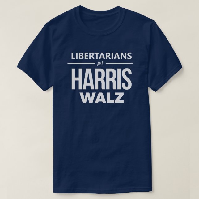 LIbertarians for Harris Walz T-Shirt (Design Front)