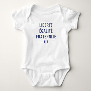 Liberté Égalité Fraternité Baby Bodysuit French