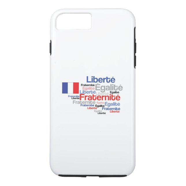 Liberté, Égalité, Fraternité - French Motto Flag Case-Mate iPhone Case (Back)