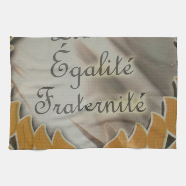 Liberté, Égalité, Fraternité Tea Towel (Horizontal)