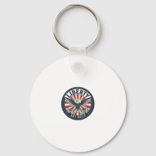 Liberty Adventure Patriotic Patriotic Pulp Book Co Key Ring