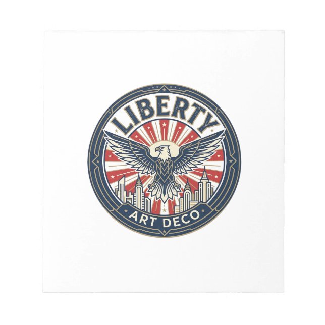Liberty Adventure Patriotic Patriotic Pulp Book Co Notepad (Front)