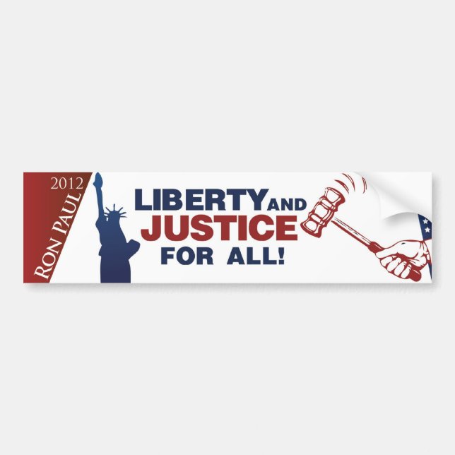 Liberty and Justice for All! Bumper Sticker (Front)