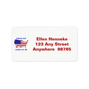 Liberty and Justice for All Label
