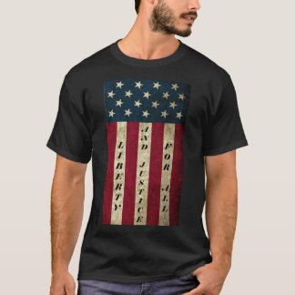 Liberty And Justice For All Men's Teeshirt T-Shirt