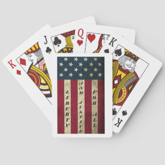Liberty And Justice For All Playing Cards