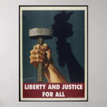 Liberty and Justice for All - Pro-Union Poster
