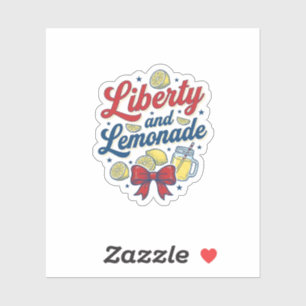 Liberty and Lemonade Patriotic Lemon Vector Shirt_