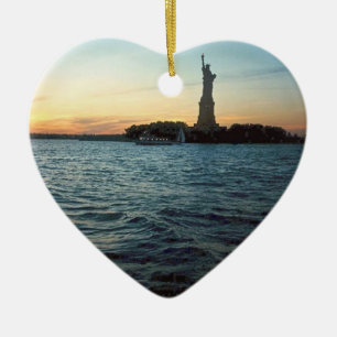 Liberty at Sunset Holiday Ornament