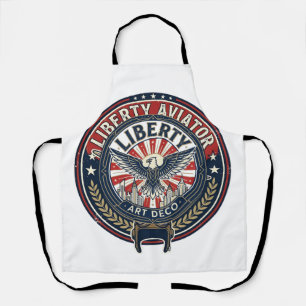 Liberty Aviator Patriotic Patriotic Aviation Vinta Apron