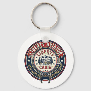 Liberty Aviator Patriotic Patriotic Aviation Vinta Key Ring