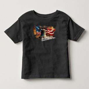 Liberty Bell Art for 4th of July Celebration Toddler T-Shirt