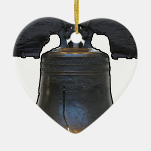 Liberty Bell Ceramic Ornament