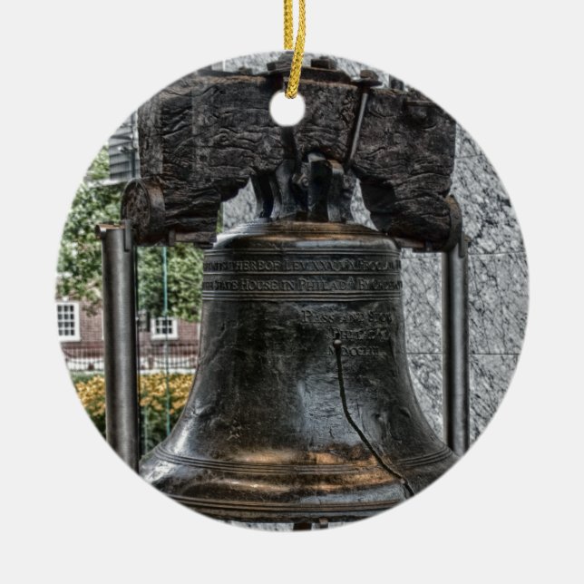 Liberty Bell Ceramic Tree Decoration (Front)
