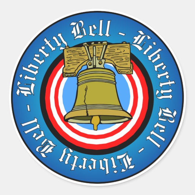 Liberty Bell Classic Round Sticker (Front)