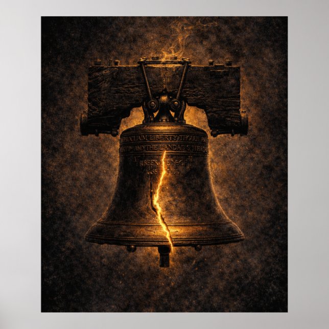 Liberty Bell Glowing Crack  Poster (Front)