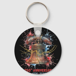 Liberty Bell Philadelphia Usa Years 1776-2026 250t Key Ring