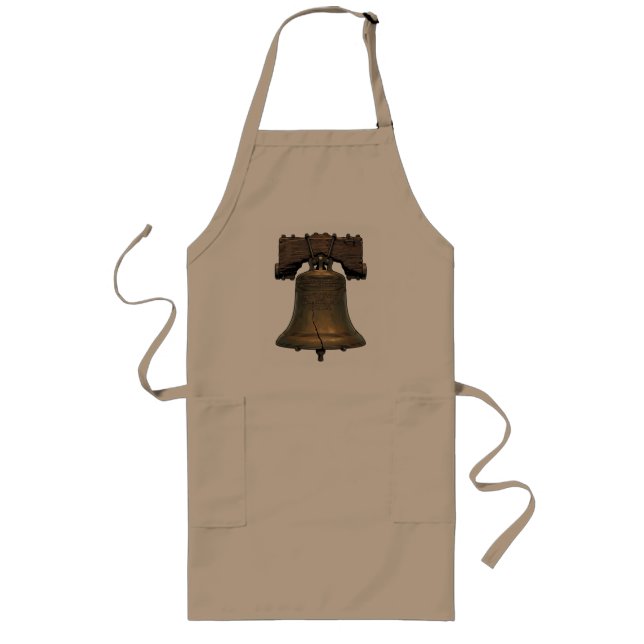 Liberty Bell Realistic Patriotic Long Apron (Front)
