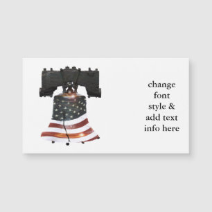 Liberty Bell with American Flag