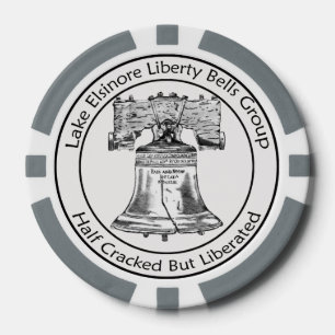 Liberty Bells Anniversary coin Poker Chips