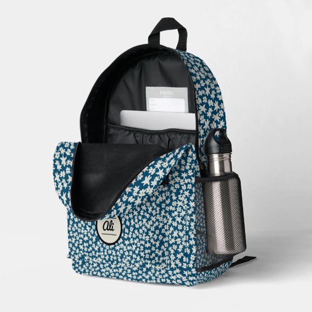 Liberty Blue 1 Printed Backpack (Back Corner Right (Open))
