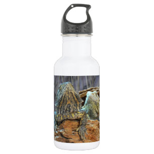 Liberty Bottle with two curious lizards
