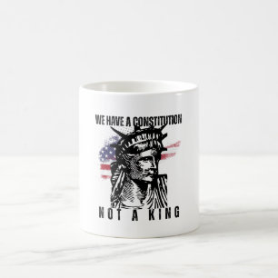 Liberty Bust with Grunge Flag Art Coffee Mug