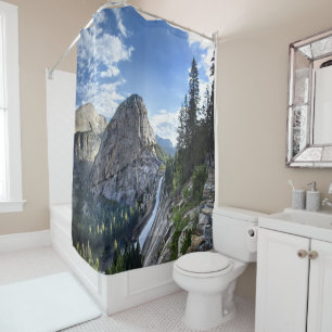 Liberty Cap and Nevada Fall - John Muir Trail Shower Curtain