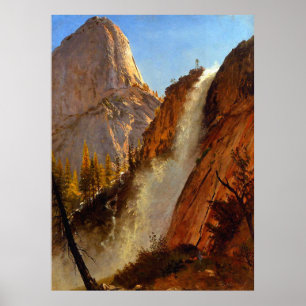 Liberty Cap Yosemite Park Waterfall 1873 Poster