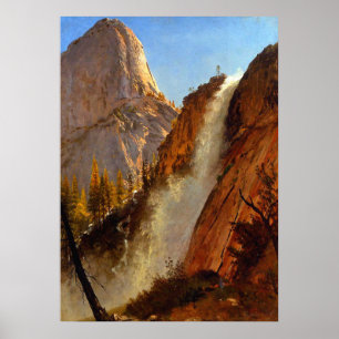Liberty Cap Yosemite Park Waterfall 1873 Poster