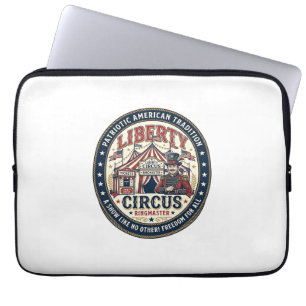 Liberty Circus Patriotic Patriotic Circus Ringmast Laptop Sleeve
