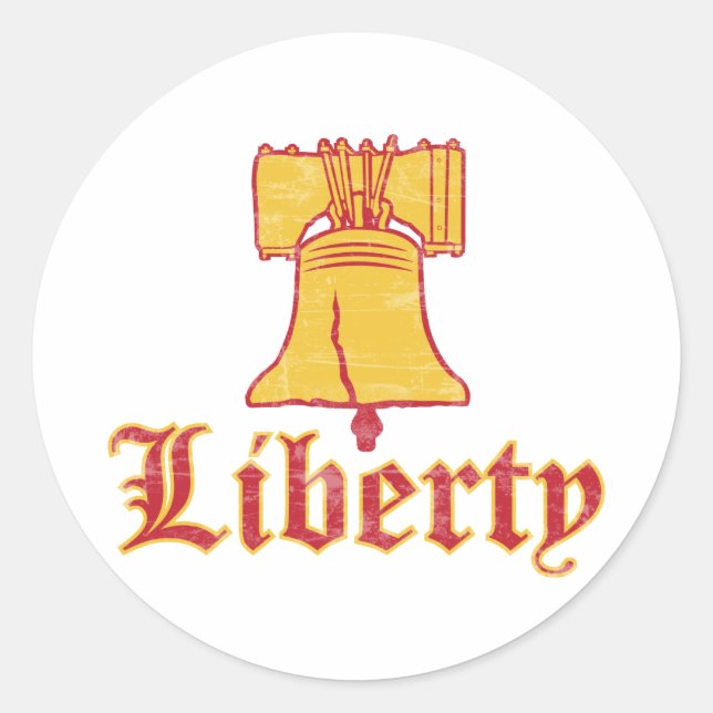 Liberty Classic Round Sticker (Front)
