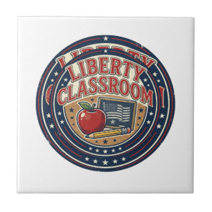 Liberty Classroom Patriotic Patriotic Teacher Clas Ceramic Tile