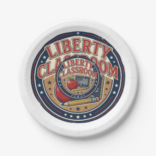 Liberty Classroom Patriotic Patriotic Teacher Clas Paper Plate