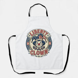 Liberty Clown Patriotic Patriotic Clowncore Cute V Apron