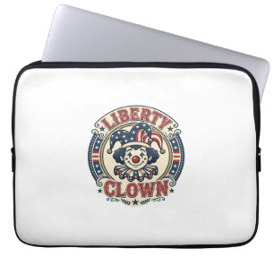 Liberty Clown Patriotic Patriotic Clowncore Cute V Laptop Sleeve