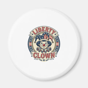 Liberty Clown Patriotic Patriotic Clowncore Cute V Magnet