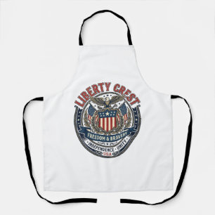 Liberty Crest Patriotic Patriotic Heraldry Coat Of Apron