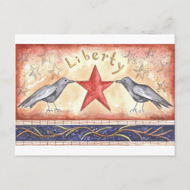Liberty Crows Postcard (Front)