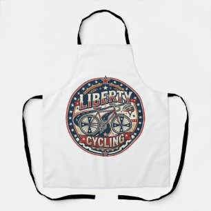 Liberty Cycling Patriotic Patriotic Cycling Vintag Apron