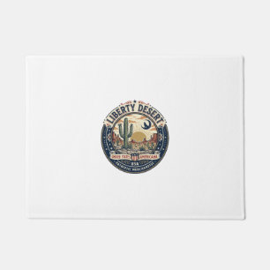 Liberty Desert Patriotic Patriotic Desert Cactus U Doormat