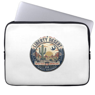 Liberty Desert Patriotic Patriotic Desert Cactus U Laptop Sleeve