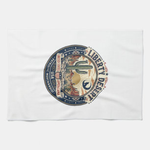 Liberty Desert Patriotic Patriotic Desert Cactus U Tea Towel