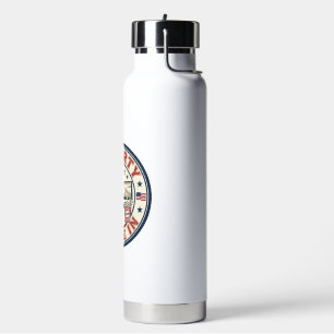 Liberty Drive In Patriotic Patriotic Drive In Thea Water Bottle