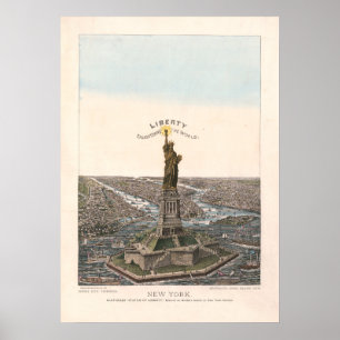 Liberty Enlightening the World   Charles Magnus Poster