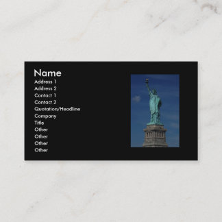 Liberty Enlightening the World - Statue of Liberty Business Card