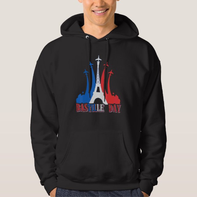 Liberty Equality Fraternity Bastille Day Eiffel Fr Hoodie (Front)