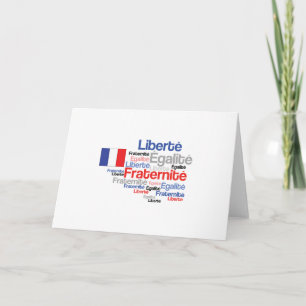 Liberty Equality Fraternity French Bastille Day Card
