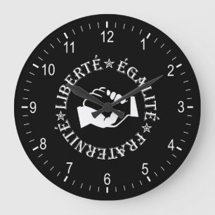 Liberty, equality, fraternity large clock